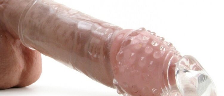 ugello in silicone per l'ingrandimento del pene
